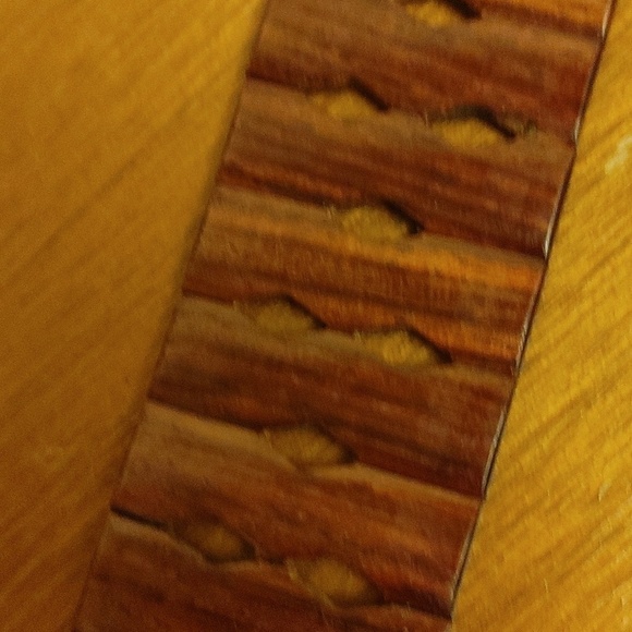 Wooden Articulated Belt w Buckle Wooden Inlay Work Size XS to S main image 14